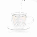 Popular Glass Tea Cup With Saucer